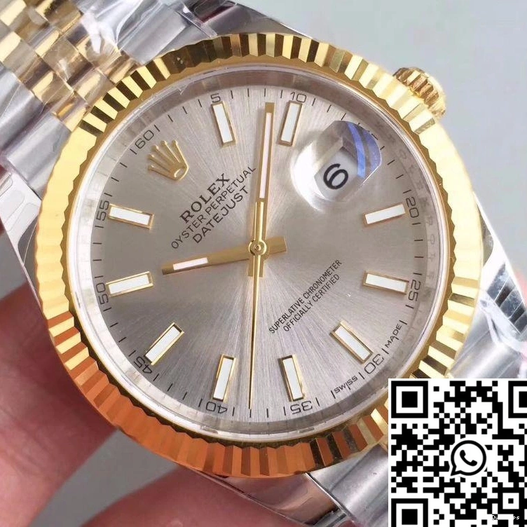 EW II M126333-0004 Dial Rolex Factory Rhodium Datejust 1102